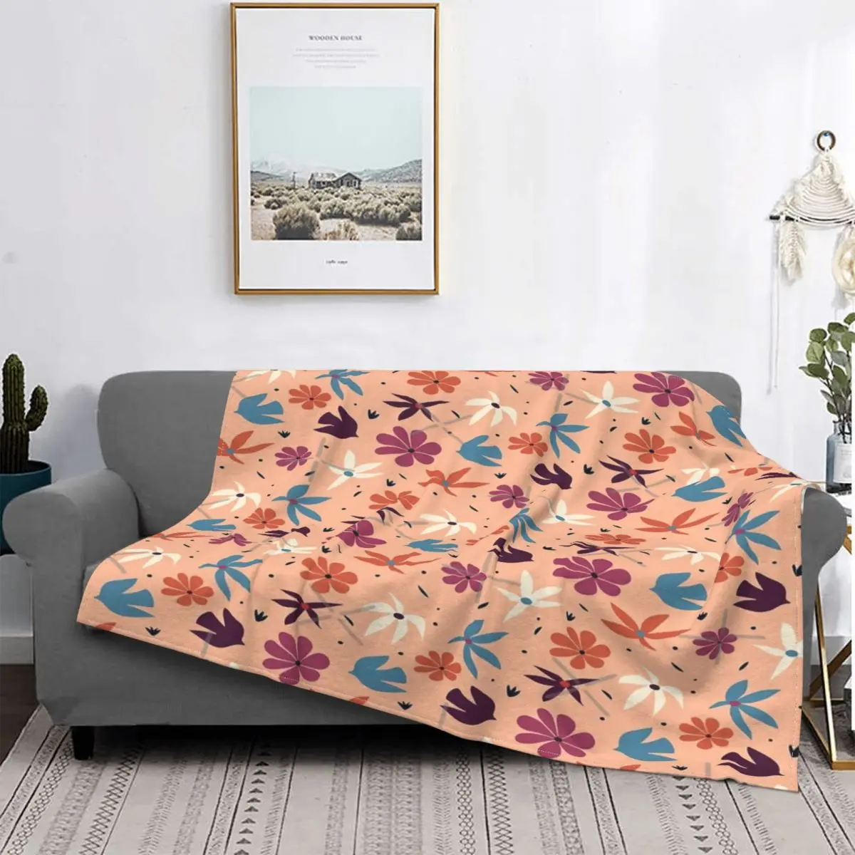 

Весенне-летнее одеяло с изображением птиц и цветов, абстрактное одеяло, покрывало на кровать, клетчатые покрывала, летнее одеяло, летнее пок...