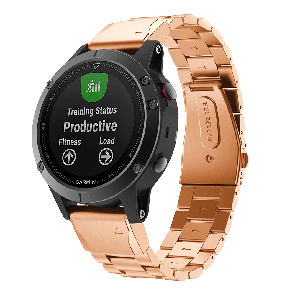 26 22 20 мм ремешок для часов Garmin Fenix 5X5 5S 3 3HR Forerunner 945/935 gps часы Quick Release нержавеющая сталь полосы наручные
