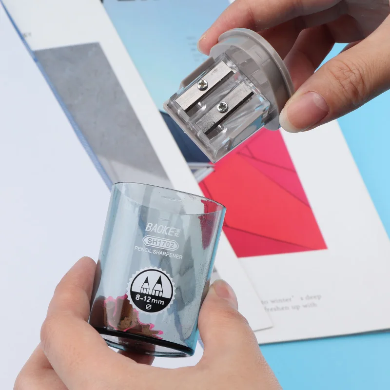 Точилка для карандашей Baoke SH1702 точилка с одним отверстием ластиком | Канцтовары
