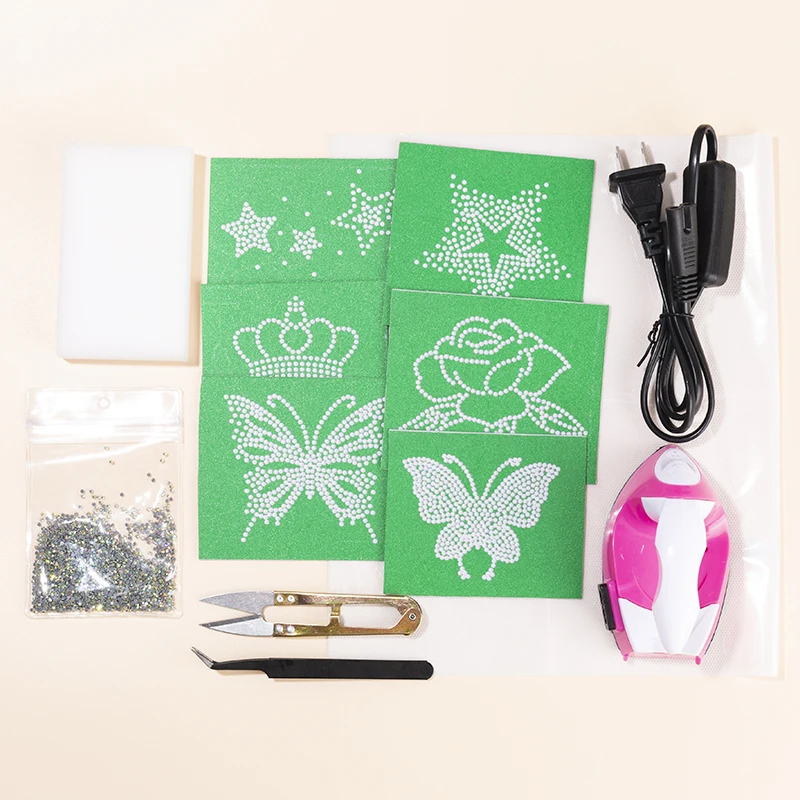 Горячая фиксация Стразы трафарет мотив AAAA термопресс переводная наклейка