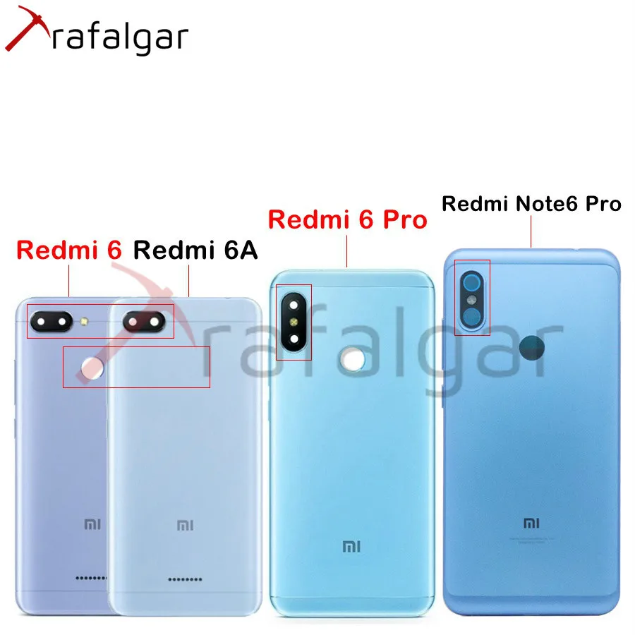 Чехол на заднюю панель для Xiaomi Redmi Note 6 Pro, чехол на заднюю дверь, чехол для Redmi 6A Note6 Pro для Xiaomi Redmi 6 Pro, чехол на батарею