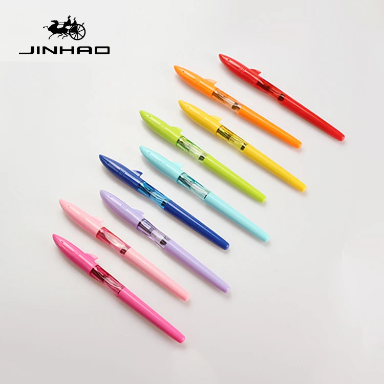 JINHAO SHAKR серия конфетных цветов авторучка детская Студенческая Милая Акула Крышка