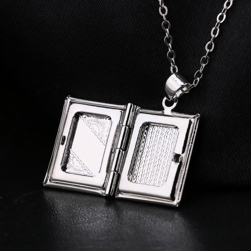 1 Pcs New Fashionable Openable Wish Box Pendant Necklace Book Couple Jewelry | Украшения и аксессуары