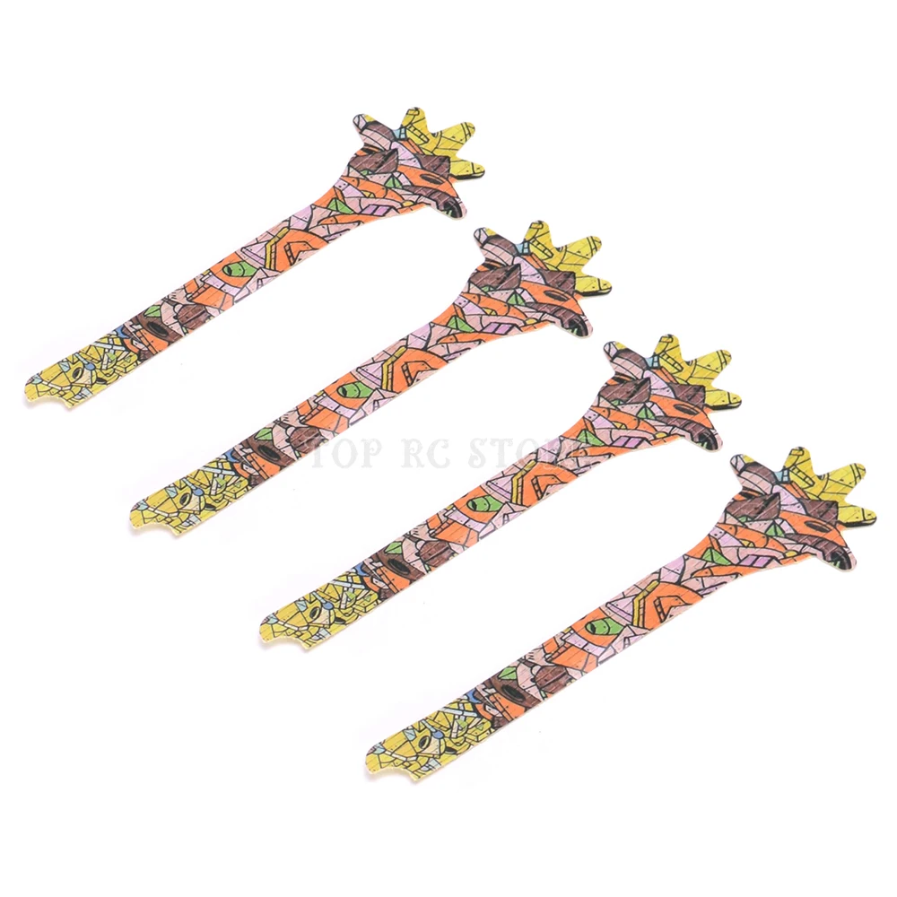 Полностью 3k Углеродное волокно 4 мм подлокотники оценочные части для FPV freestyle Nova 235