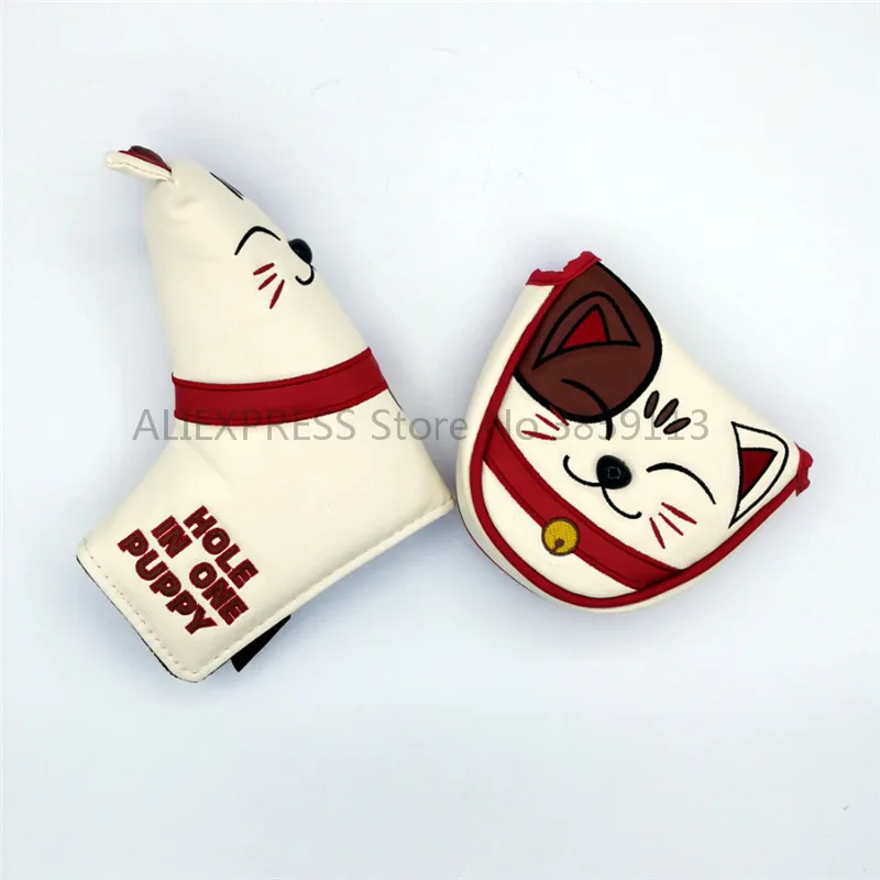 Новинка чехол для головы счастливого кота клюшки гольфа с магнитной застежкой из