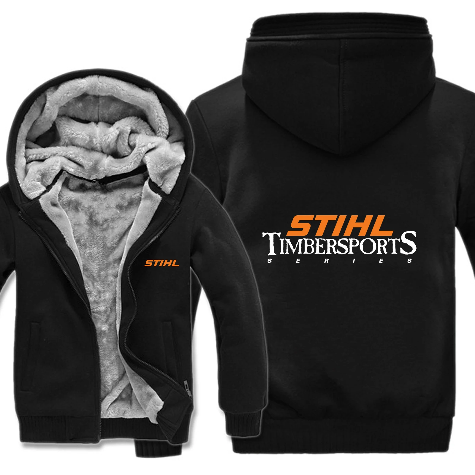 Stihl Timbersports серия толстовки для мужчин пуловер шерстяная подкладка Куртка