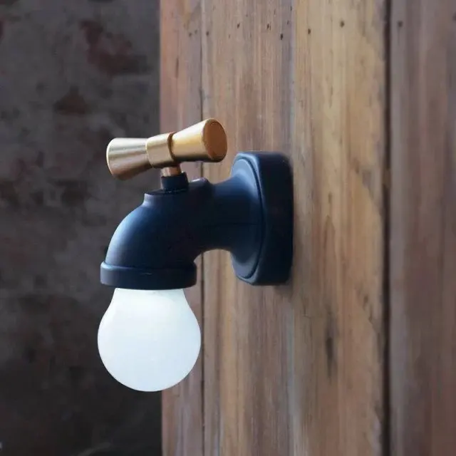 

Creative Faucet Nightlight Voice-Controlled Induction USB Charging LED Bedside Lamp Gift