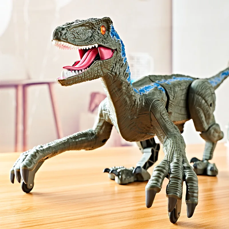 

Игрушка динозавр с дистанционным управлением, ходячий робот, динозавр 2,4 г, симуляция динозавров с дистанционным управлением, игрушки для д...