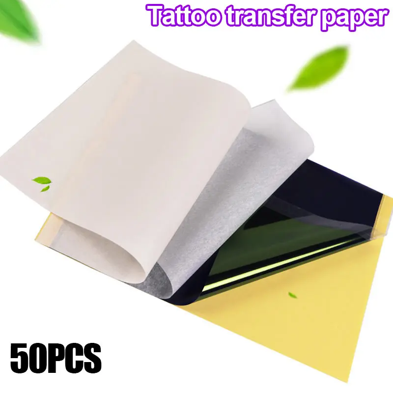 

50Pcs Tattoo Masters Stencil Transfer Paper Hectograph Tattoo Supplies MPwell