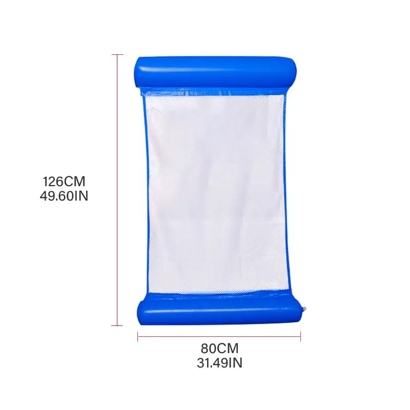 

Swimming Pool Mesh Hammock Inflatable Float Multi-purpose Pool Lounge Chair Drifter Comfortable Pool Chair Portable