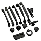 Черные ручки для мебели, ручки для шкафа, кухонные ручки, ручки для ящика, ручки для шкафа, ручки для шкафа