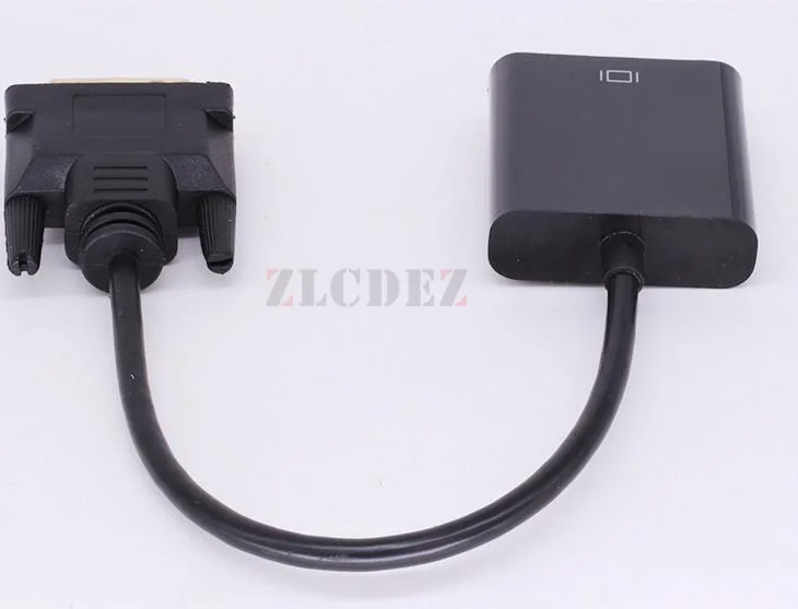 Адаптер для кабеля-конвертера DVI 24 + 1 25 Pin штекер-VGA гнездо 1080P 100 шт. | Электроника