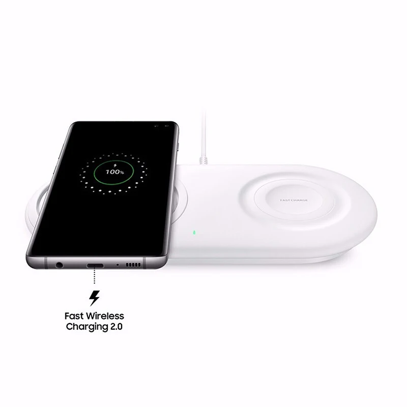 Беспроводное зарядное устройство Duo Pad для Samsung Note 10 9 S10 S9 S8 Plus a70 Oplader быстрая