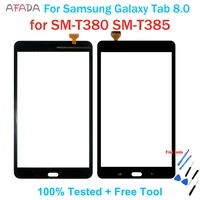 for samsung galaxy tab a 8 0 2017 version sm t380 t385 t380 touch screen digitizer front glass panel replacementfree tools