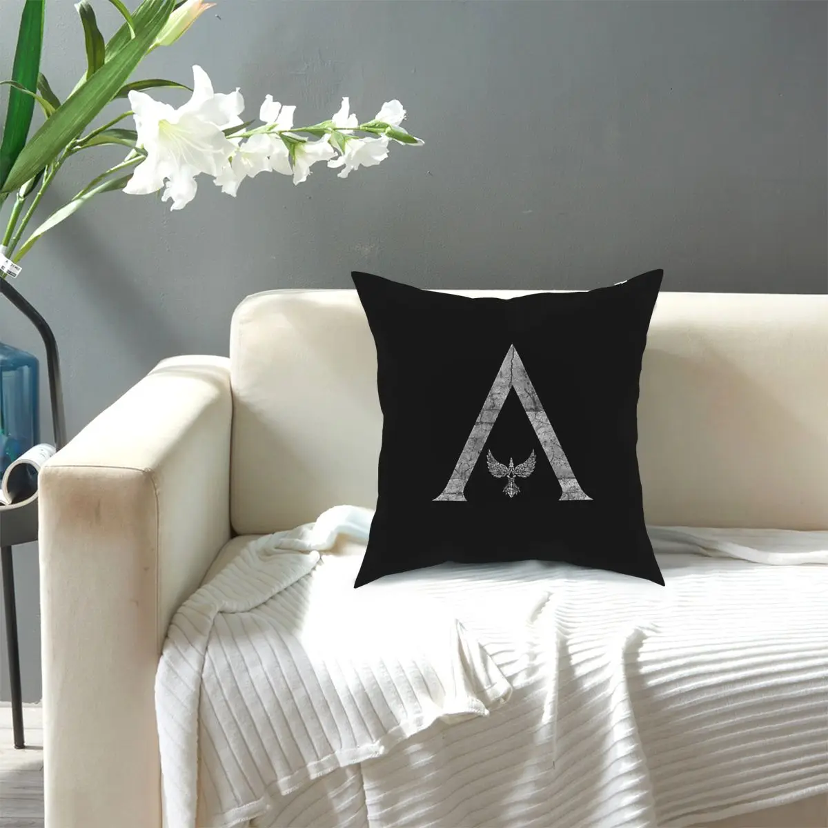 

Assassins Creed Valhalla,Viking,Vikings Square Pillow Case Polyester Decorative Pillow Customized Pillowcover Home Decor