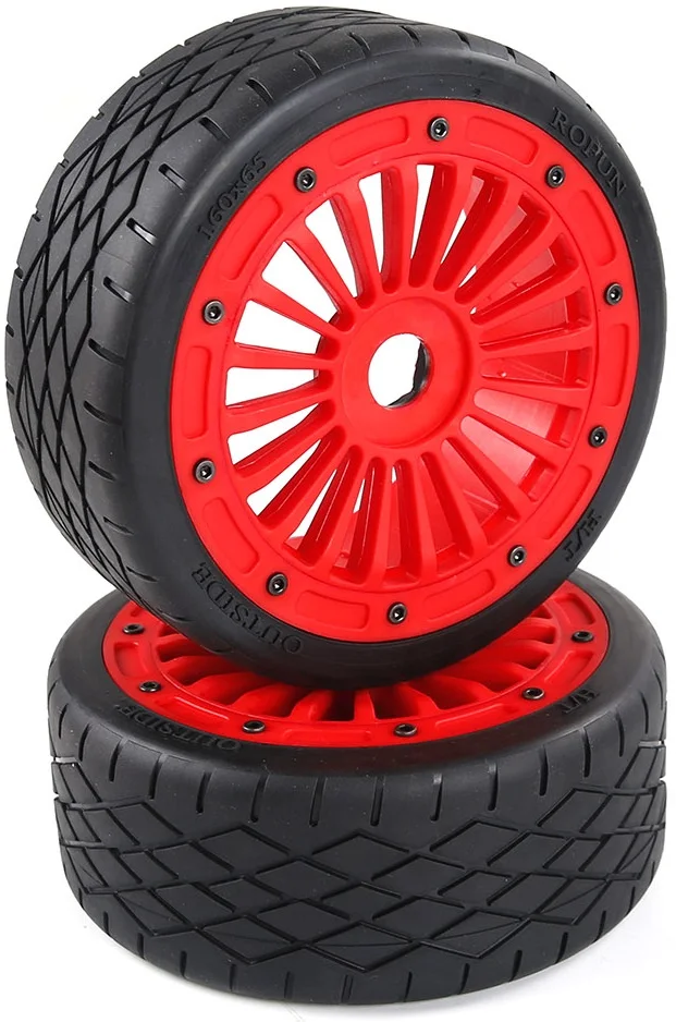 На дорожное колесо Набор с сильным нейлоновый обод для 1/5 весы Rovan ROFUN F5 MCD XS5 RR5 rc грузовик 2 шт./компл