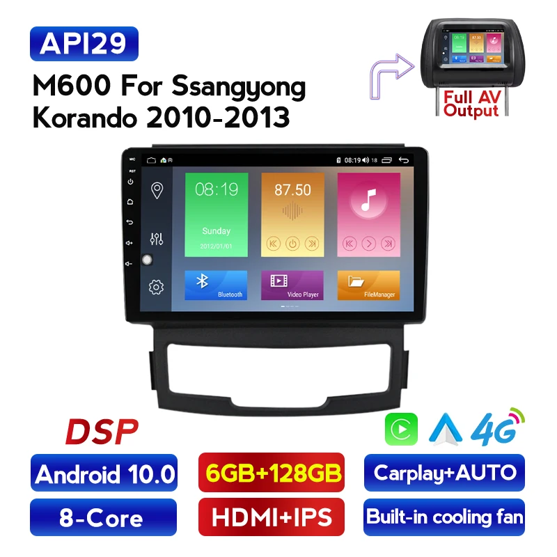 MEKEDE автомобильный мультимедийный плеер для SSANGYONG KORANDO 2011 2013 стерео радио GPS 4G lte