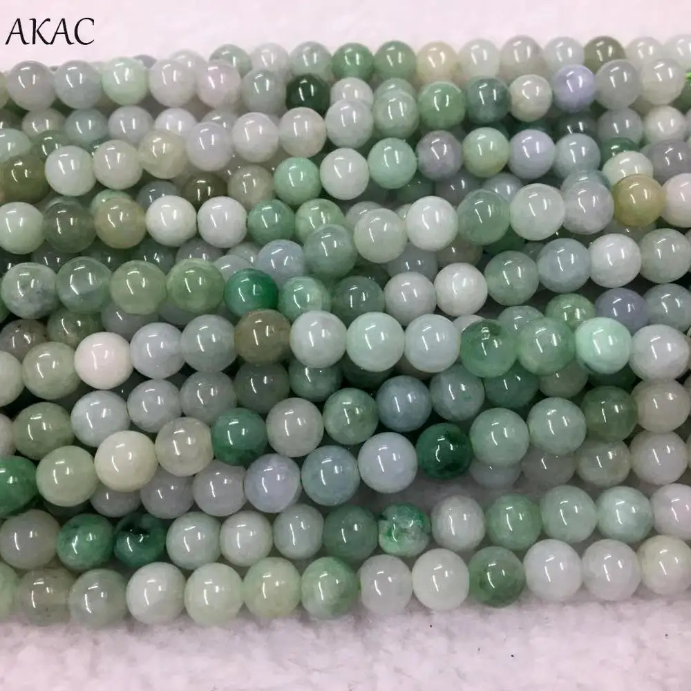 AKAC approx6mm натуральный нефрит Бирма Гладкие Круглые бусины для diy дизайн | Украшения
