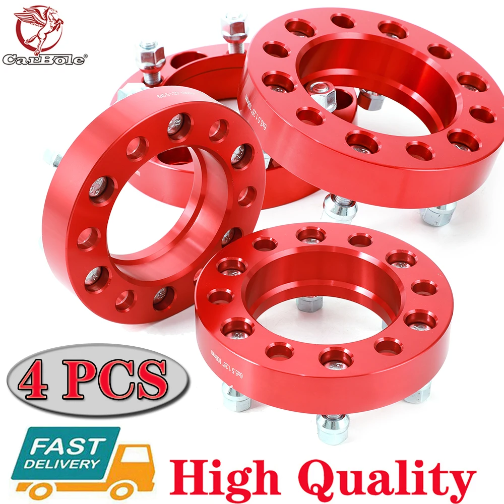 

100% Brand New 4 PCS 1.25" Hubcentric Black Wheel Spacers Adapters 6x5.5 for Tacoma 4-Runner FJ Forged Aluminum Car Flange