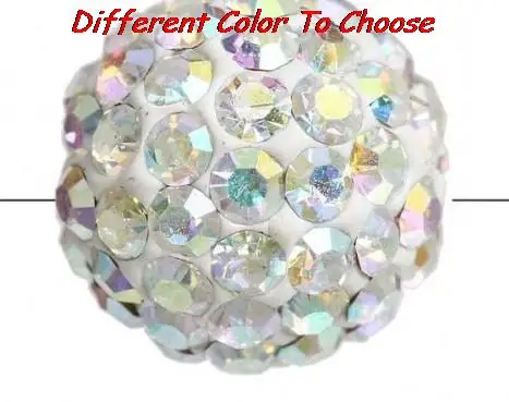 

8mm Disco gh45 mixed color rhinestone Beads bracelet spacer lot fashion bead Fashion new crystal
