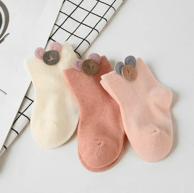 

Newborn Infant Boy Girls Cotton Animal Short Baby Socks Anti-Slip Socks 1-3Years