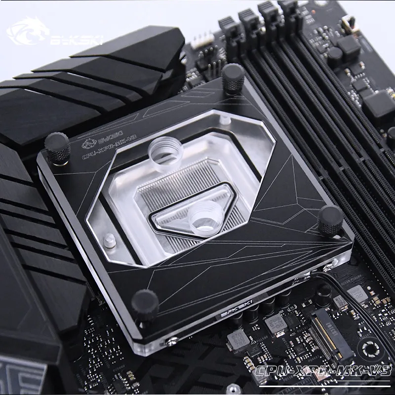 Bykski Процессор воды блок для INTER I7 LGA 115x2011 2066 1366 5V ARGB/12 V RGB AURA SYNC Процессор-XPR-A-MK-V3