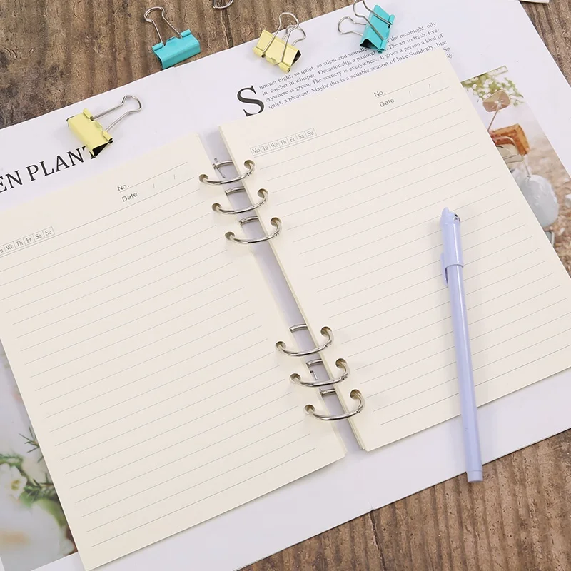 

Business loose-leaf notebook refill A5 inner page horizontal line road forest paper hand book