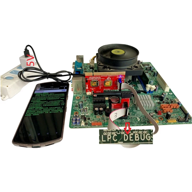 KQCPET6 V6 Модернизированный многофункциональный ноутбук и настольный ПК Универсальный диагностический тест отладочная поддержка PCI, PCI-E, LPC, Mini PCI E