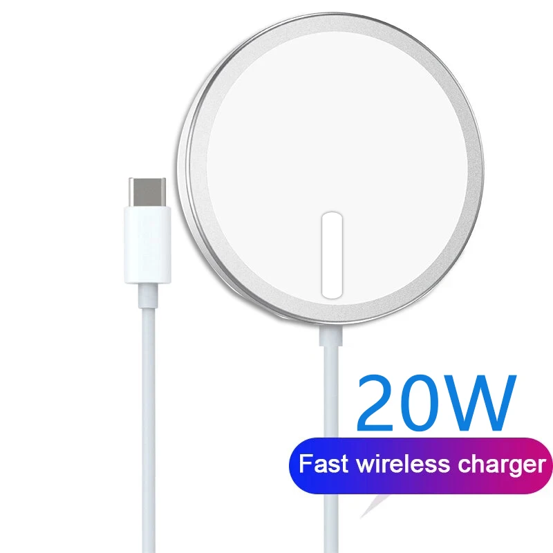 Магнитное Беспроводное зарядное устройство 20 Вт для IPhone 12 Pro Max Qi быстрое 11 Xs Mini USB C