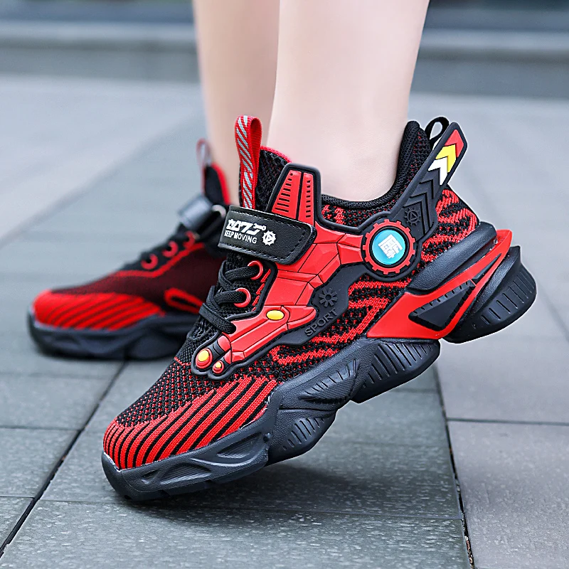 Кроссовки детские для мальчиков из дышащей сетки Размер 29-39 # От 7 до 12 лет |