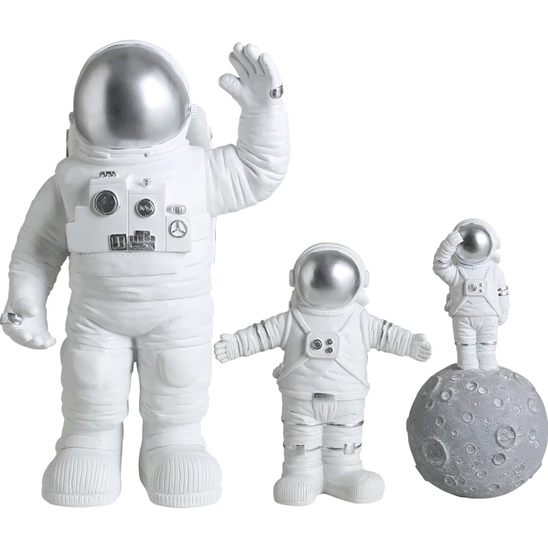 

Modern Creative Outer Space Astronauts Miniature Sculpture Resin Moon Models Cosmonaut Figurine Crafts Ornament Home Decoration