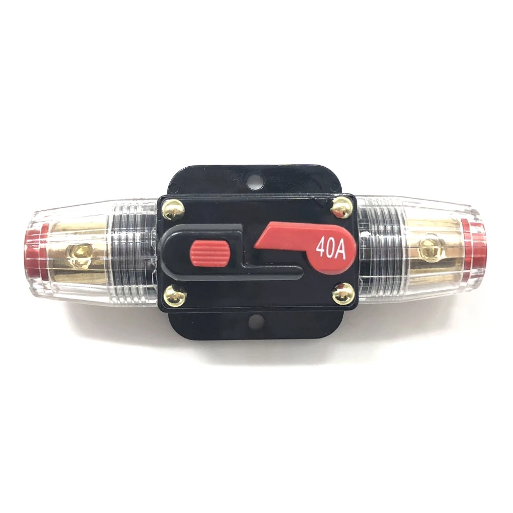 

Car Audio Circuit Breaker 30 A 40A 60A 80A 100A 12-24V with Manual Reset Circuit Breaker Reset Fuse for Car Marine