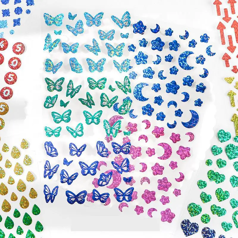 

Стикеры комплект блестки серии "сделай сам" милый Стикеры s Ins Стиль Скрапбукинг школьные канцелярские товары для рукоделия