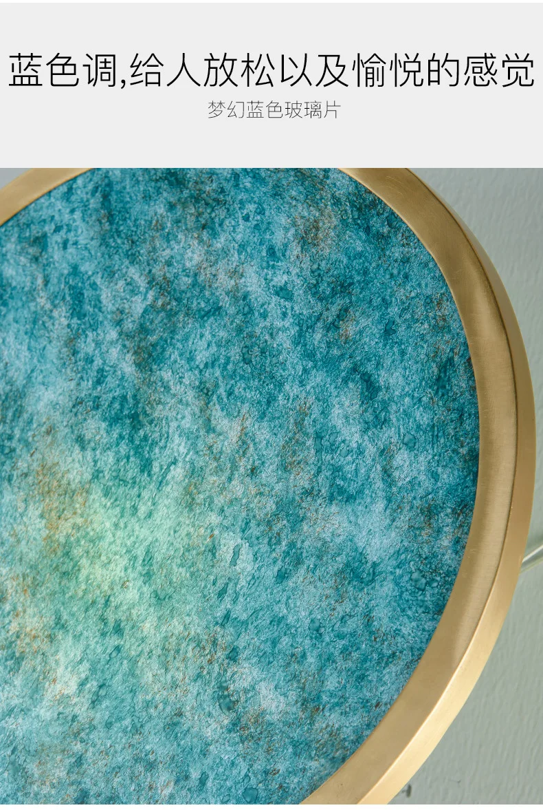 Настенный светильник в стиле постмодерн роскошная синяя стеклянная лампа для