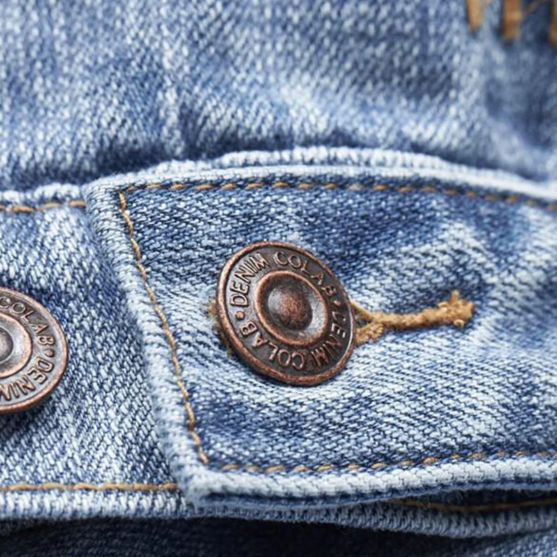 

DenimColab Vintage Blue Denim Jackets Women Solid Single Breasted Outerwear Jackets Ladies Lapel Loose Streetwear Jeckets Coats