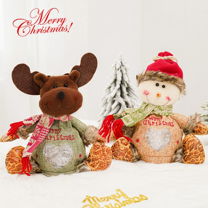 

Christmas Gift Bag Presents Apple Candy Bag Santa Claus Bag Holiday Cartoon Apple Bag Decoration Christmas Eve Apple Candy Bag