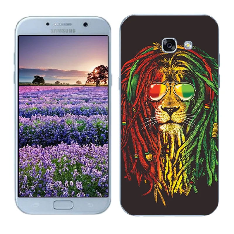 Чехлы для телефонов samsung Galaxy A5 A3 мягкие ТПУ Fundas Para Coque DIY окрашенный плотный чехол для телефона Galaxy A7 Shell - Цвет: 02