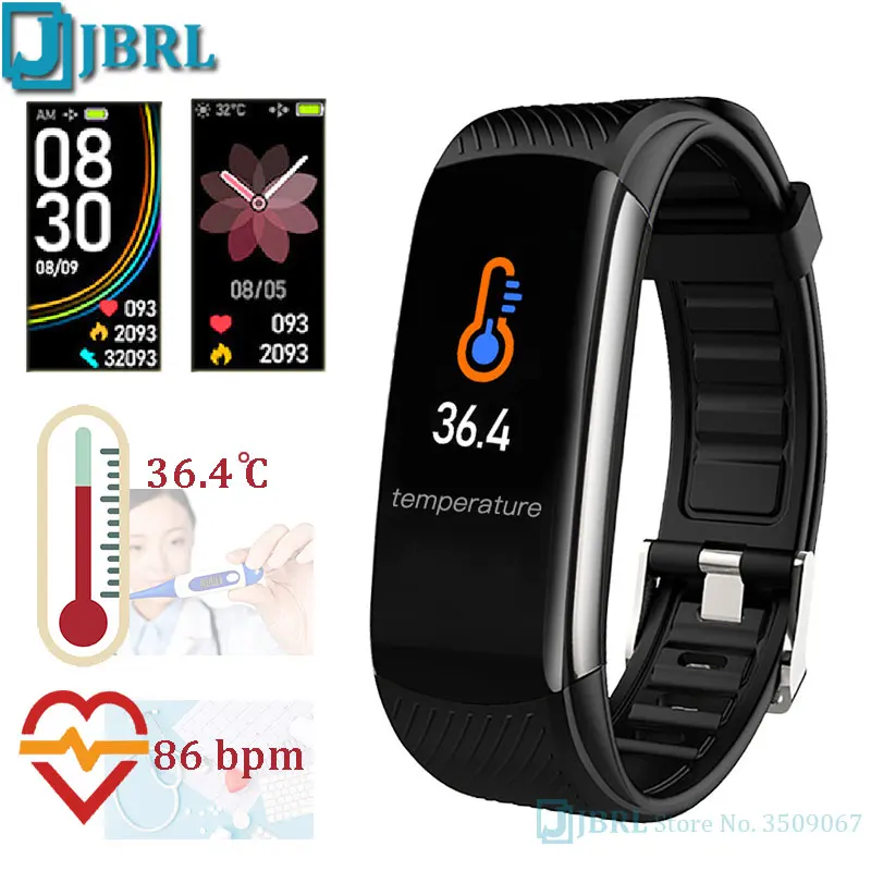 Детские цифровые наручные часы с функцией измерения температуры для девочек и