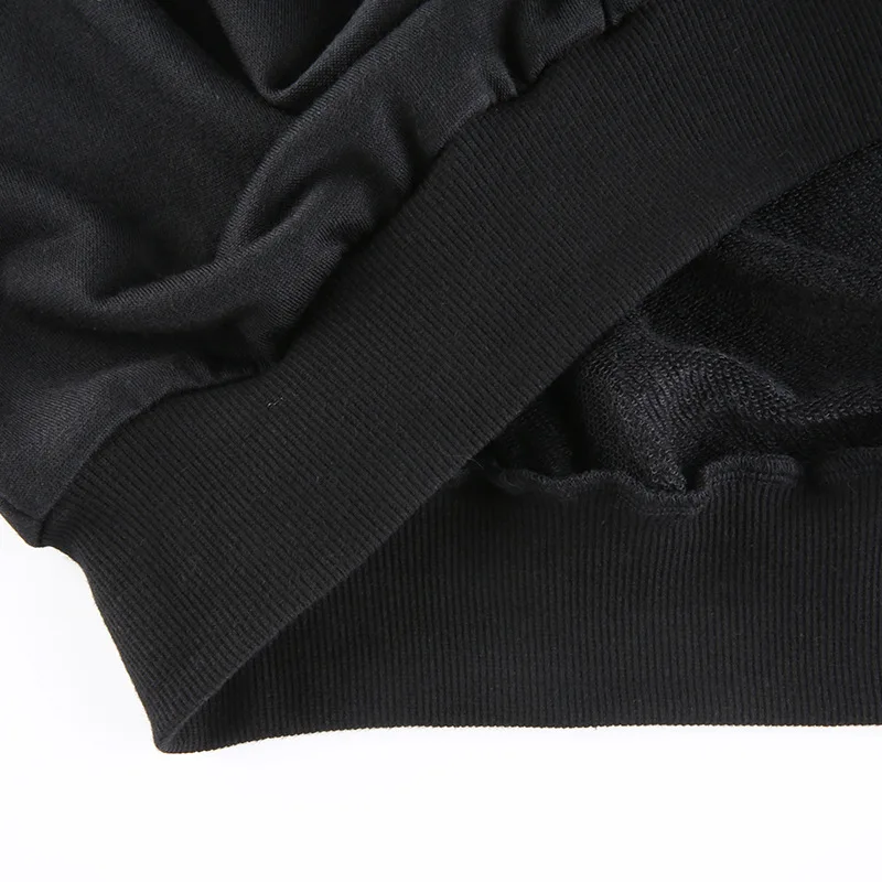 

Casual Loose Oversized Sweatshirt Women Autumn Winter 2020 Letter Print Long Sleeve Top Pullover Ladies Black Hoodie Sweat Shirt