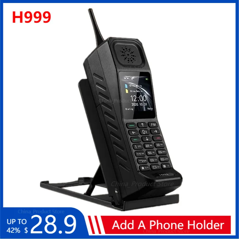 Классический мобильный телефон H999 Dual SIM громкий Динамик Мощность банк мощный
