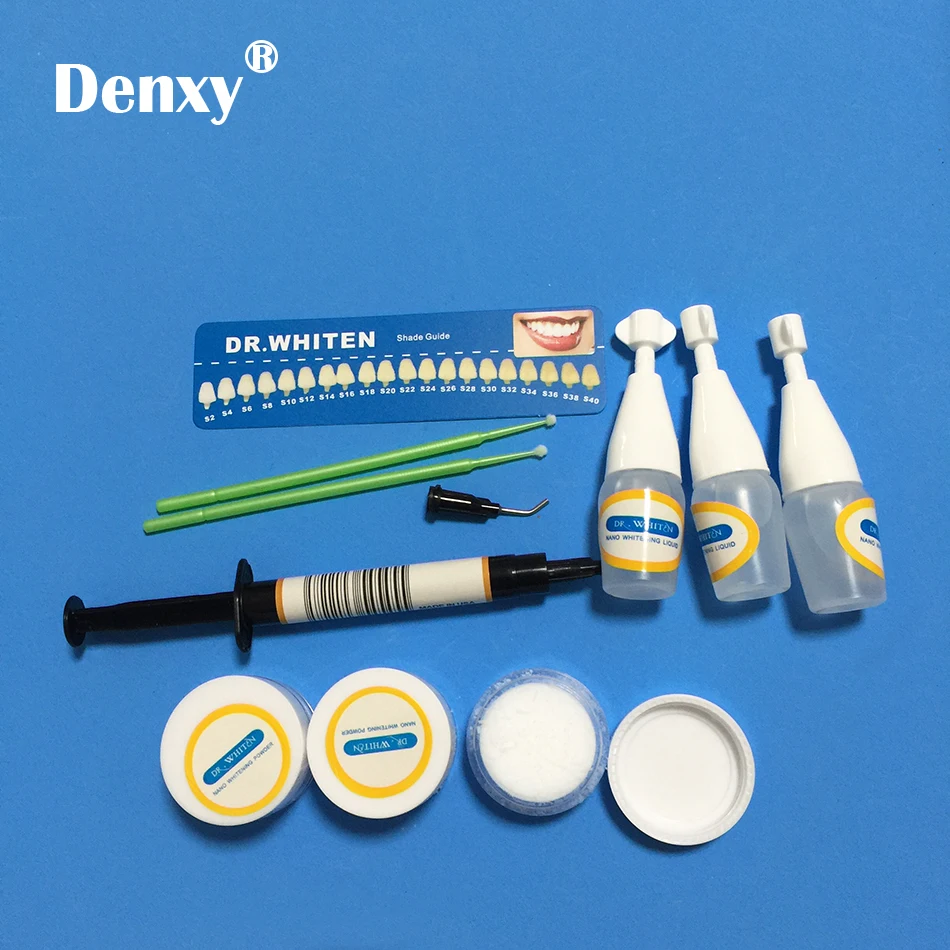Denxy 2 boxes Dr Whiten Teeth Whitening Kit only 30 minutes Tooth Oral Hygiene Gel Kits tooth whitening accelerators | Красота и