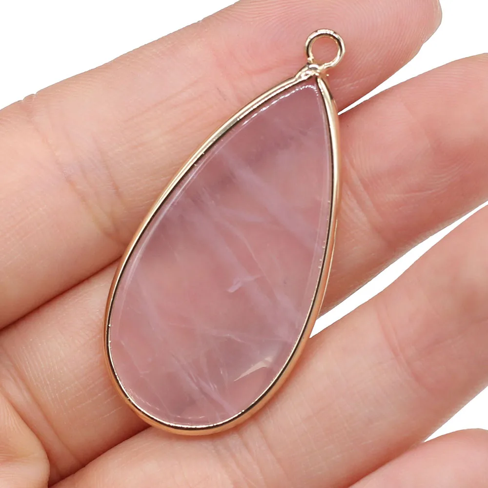 Подвеска-Амазонит в форме капли из натурального камня подвеска сделай сам с