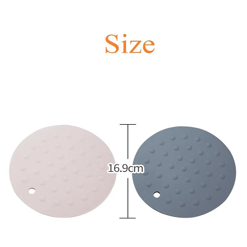 Круглые силиконовые тройные коврики подставка под чашку для напитков