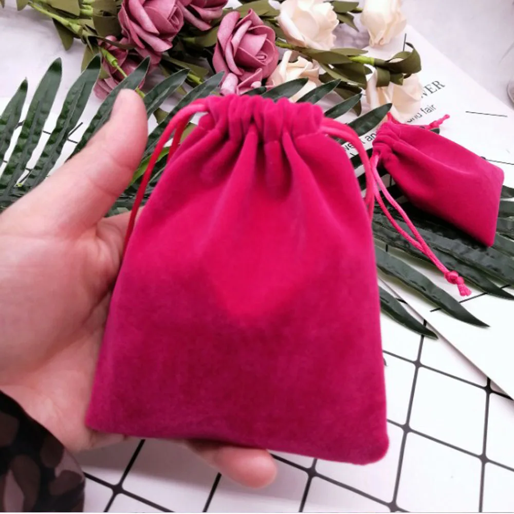 Черная фланелевая Подарочная сумка-кисет 5x7 см 8x10 см x 9 см x 12 см 11 х 14 см Ювелирная упаковка мешок