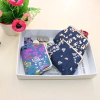 2021 fashion mini hasp coin purse women colourful butterfly rose flower pattern card holder purse portable card holder key bags