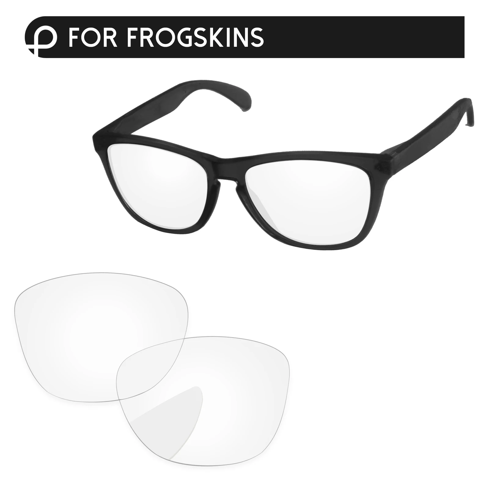 PapaViva поляризованные Сменные линзы для аутентичных Frogskins OO9013 солнцезащитные очки UVA и UVB Защита-несколько вариантов - Цвет линз: Crystal Clear