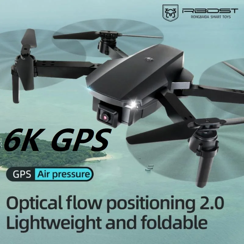 

6K RX8 GPS Drone UAV Optical Flow Remote Control Quadcopter Drone HD Aerial Camera Folding Drone Single Battery DualBattery 2021