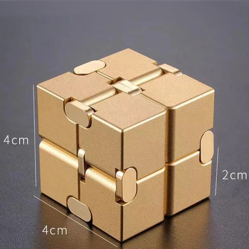 Infinity cube алюминиевые Кубики Игрушки премиум класса металлическая деформация
