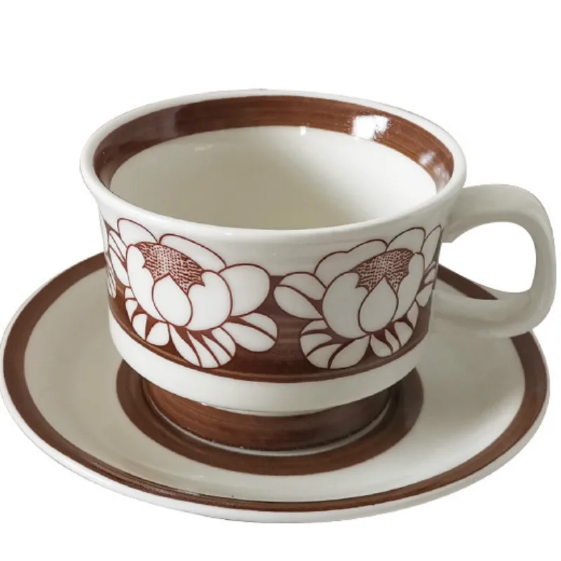 

Handmade Small Coffee Cup Creative Ceramic Nordic Breakfast Coffee Cup Saucer Eco Friendly Sottovaso Kitchen Dining Bar EF50CS