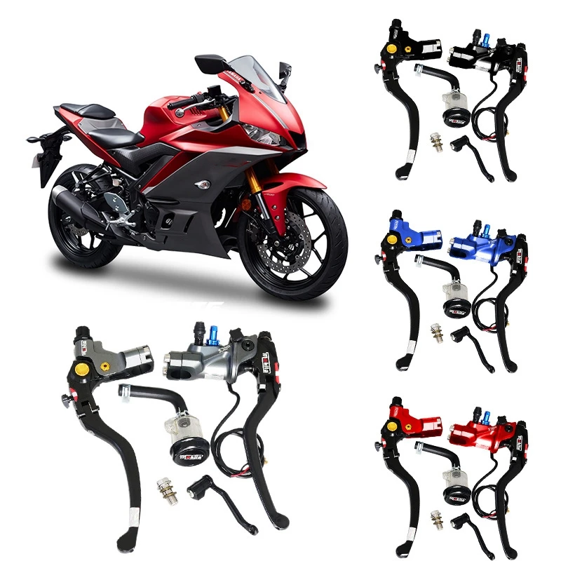 

Mokila Motorcycle 22mm Brake Pump Cable Clutch Lever Master Cylinder Hydraulic Pump Tank for Honda Yamaha Kawasaki Suzuki